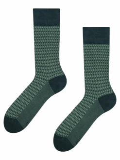 Pastellgrüne Jacquard-Socken