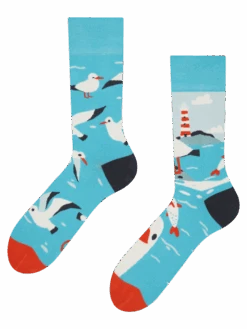 Lustige Socken Möwe