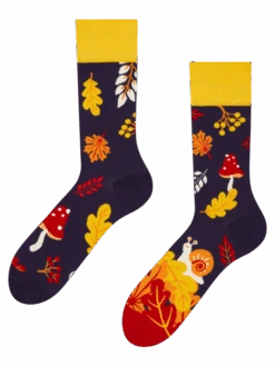 Lustige Socken Herbstschnecke