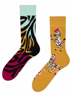 Lustige Socken Zebrakünstler