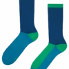 Blaue Und Grüne Sportsocken