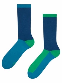 Blaue Und Grüne Sportsocken