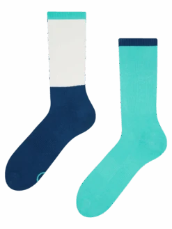 Weiße Und Blaue Sportsocken