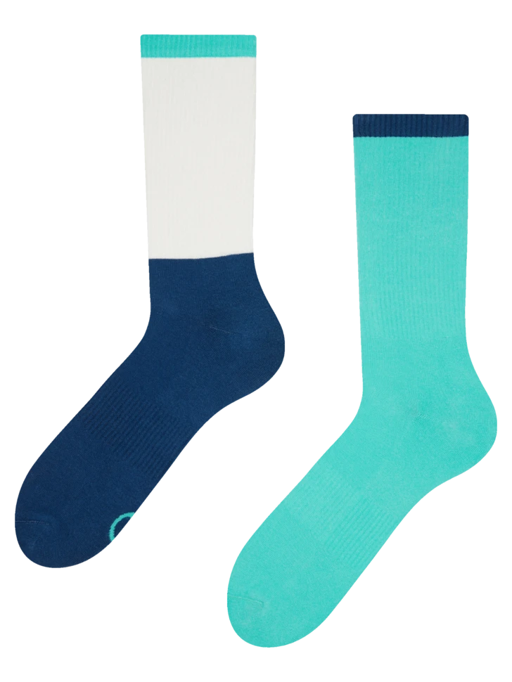 Weiße Und Blaue Sportsocken 3 Weiße Und Blaue Sportsocken
