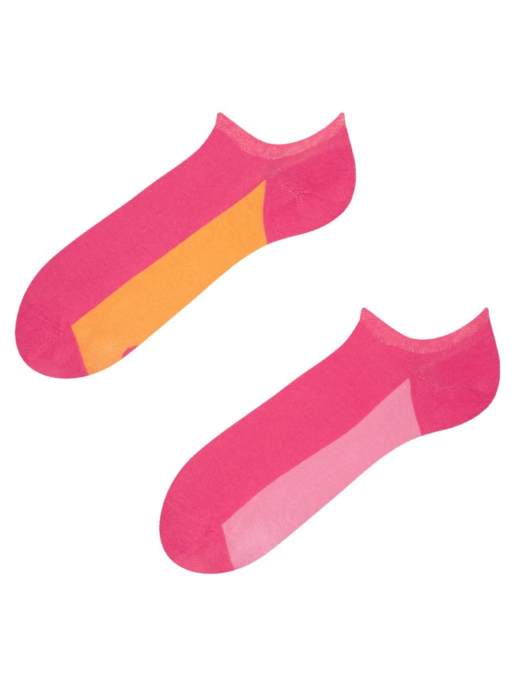 Himbeerrosa Sneakersocken Süßigkeiten 3 Himbeerrosa Sneakersocken Süßigkeiten