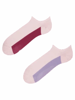 Pastellrosa Sneakersocken Süßigkeiten