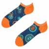 Lustige Sneakersocken Oranges Fahrrad