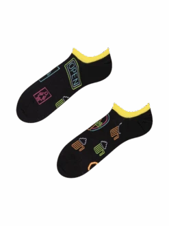 Lustige Sneakersocken Neon-Bier
