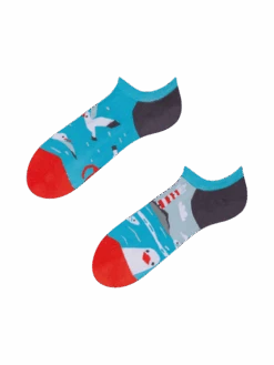 Lustige Sneakersocken Möwe
