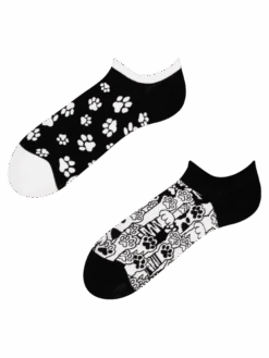 Lustige Sneakersocken Katzenpfoten