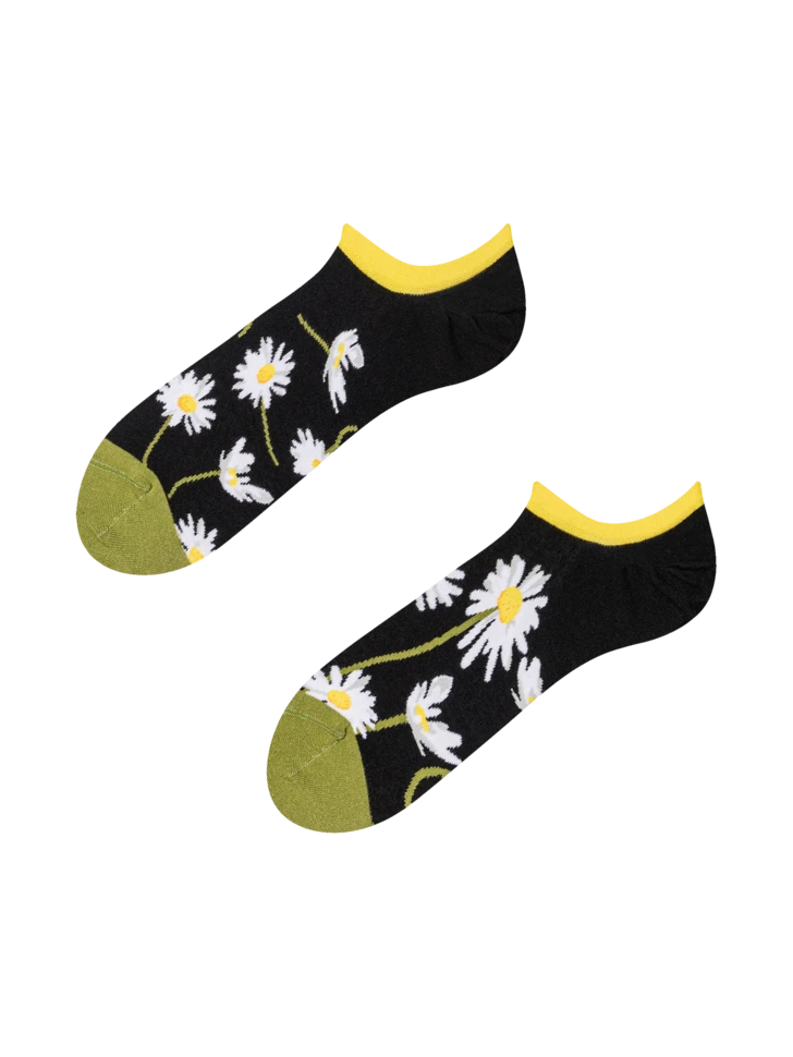 Lustige Sneakersocken Gänseblümchen In Der Nacht 3 Lustige Sneakersocken Gänseblümchen In Der Nacht