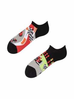 Lustige Sneakersocken Formel-Rennen