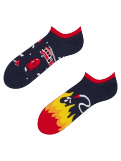Lustige Sneakersocken Feuerwehrmann