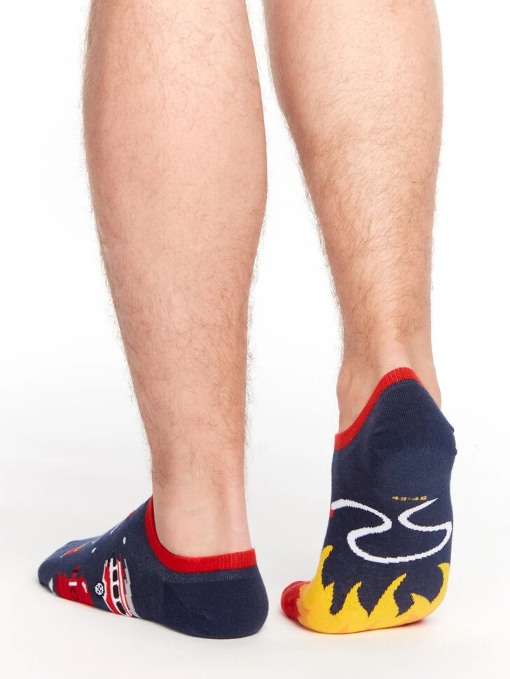 Lustige Sneakersocken Feuerwehrmann 5 Lustige Sneakersocken Feuerwehrmann – Bild 3