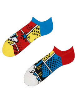 Lustige Sneakersocken Bunte Comics