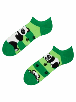 Lustige Sneakersocken Panda Und Streifen