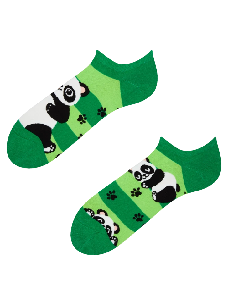 Lustige Sneakersocken Panda Und Streifen 3 Lustige Sneakersocken Panda Und Streifen