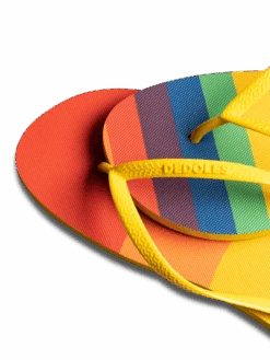 Lustige Flip-Flops Regenbogenstreifen 10 Lustige Flip-Flops Regenbogenstreifen -Dedoles D U SCL F FF C 919 3