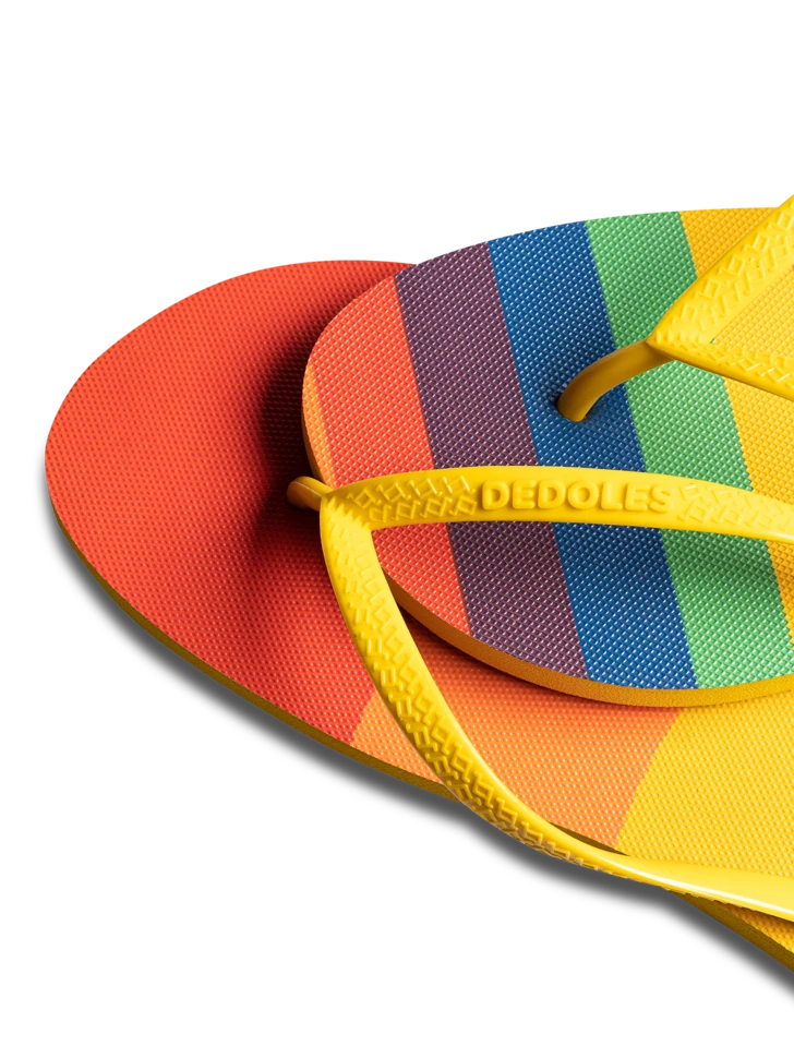 Lustige Flip-Flops Regenbogenstreifen 5 Lustige Flip-Flops Regenbogenstreifen – Bild 3