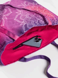 Lustige Tragetasche Violettes Mandala -Dedoles D W BW AC BTB C 1796 ONE 2