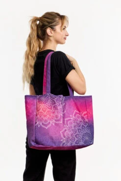 Lustige Tragetasche Violettes Mandala -Dedoles D W BW AC BTB C 1796 ONE 3