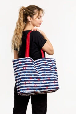 Lustige Tragetasche Marinestreifen -Dedoles D W BW AC BTB C 193 ONE 3