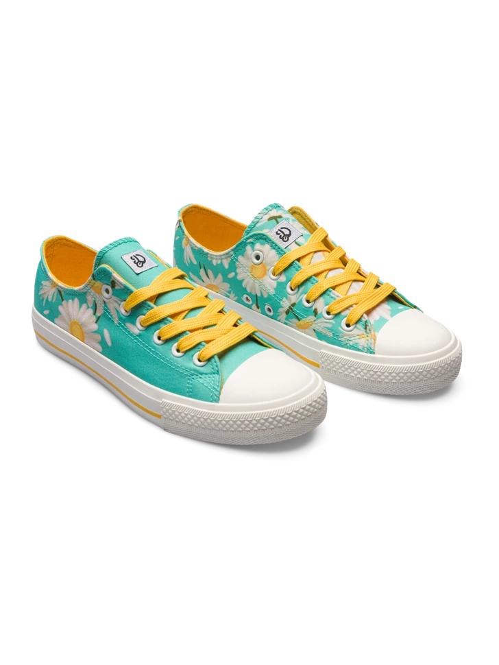 Lustige Canvas-Schuhe Sommer-Gänseblümchen 3 Lustige Canvas-Schuhe Sommer-Gänseblümchen
