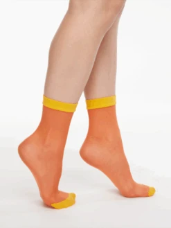 Nylonsocken Orange -Dedoles D W H SC B N 1499 ONE 2