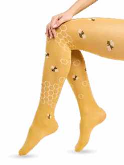 Lustige Nylonstrumpfhosen Honigbienen -Dedoles D W H T C N 1429 3