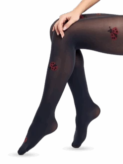 Lustige Nylonstrumpfhosen Marienkäfer-Punkte -Dedoles D W H T C N 1431 3