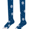 Lustige Kniestrümpfe Weiße Schneeflocken -Dedoles D W H UKS C C 1148 1