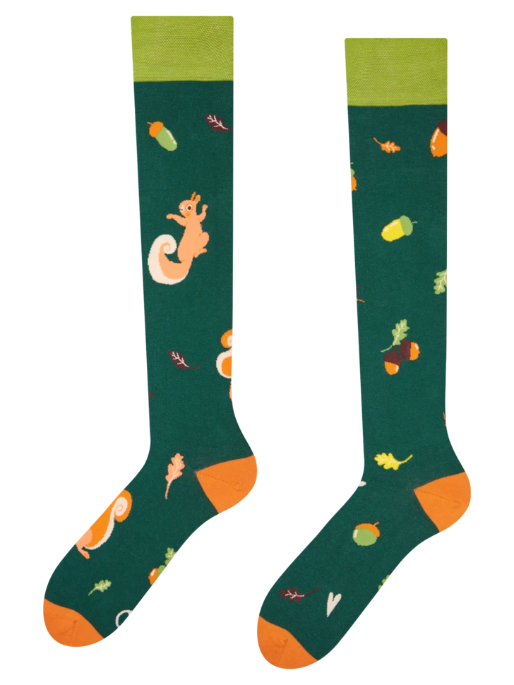 Lustige Kniestrümpfe Eichhörnchen 3 Lustige Kniestrümpfe Eichhörnchen