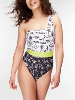 Lustiger Einteiliger Damenbadeanzug Miklosko & Dedoles -Dedoles D W SCL S OPS C 1216 2