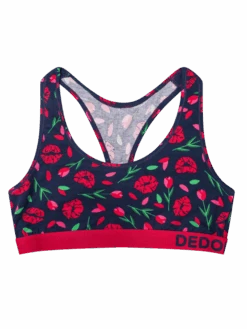Lustige Damenbralette Tulpenlippen