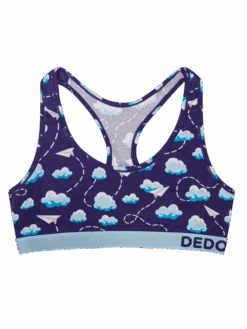 Lustige Damenbralette Papierflugzeuge Und Wolken