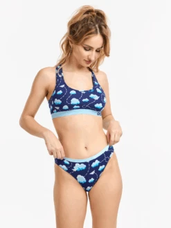 Lustige Damenbralette Papierflugzeuge Und Wolken -Dedoles D W UN B C C 1837 3 1