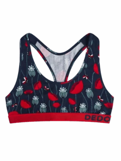 Lustige Damenbralette Marienkäfer Und Mohnblumen