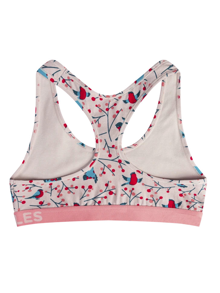 Lustige Damenbralette Vögel In Der Vogelbeere 4 Lustige Damenbralette Vögel In Der Vogelbeere – Bild 2