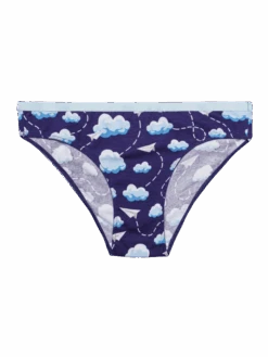 Lustige Damenhöschen Papierflugzeuge Und Wolken