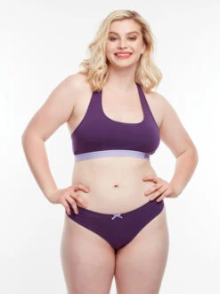 Dunkelviolette Brasilianische Damenschlüpfer -Dedoles D W UN BL B C 1000 3