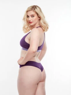 Dunkelviolette Brasilianische Damenschlüpfer -Dedoles D W UN BL B C 1000 4