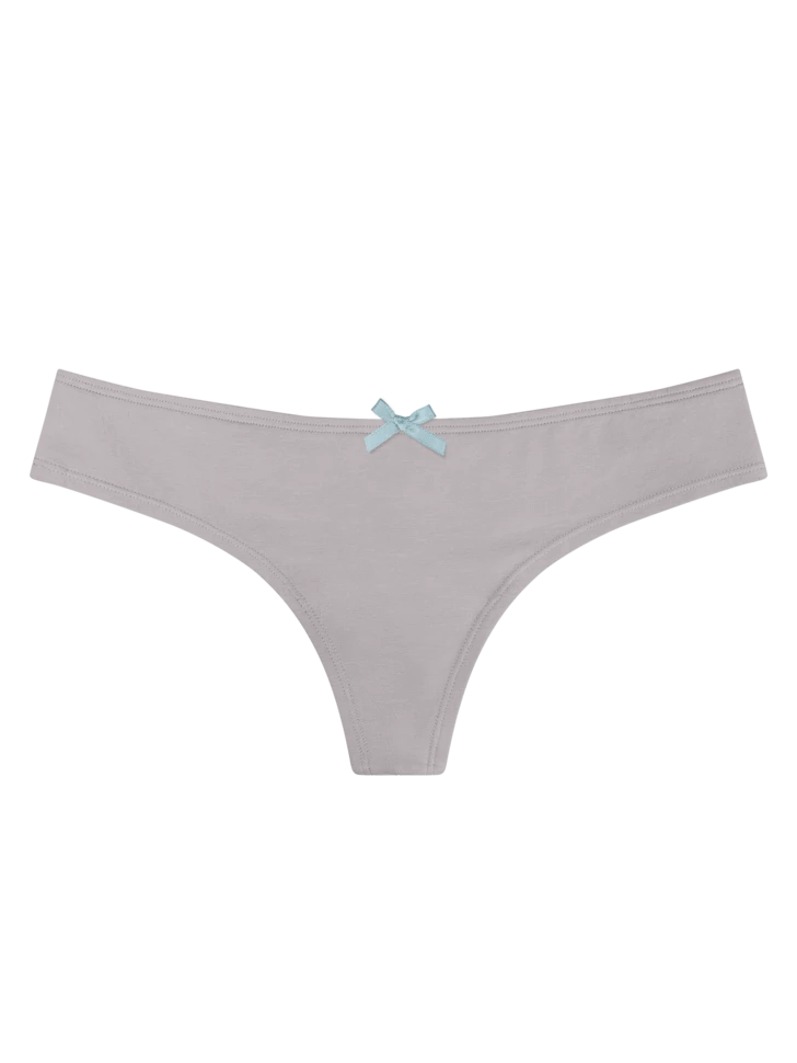 Graue Brasilianische Damenschlüpfer 3 Graue Brasilianische Damenschlüpfer