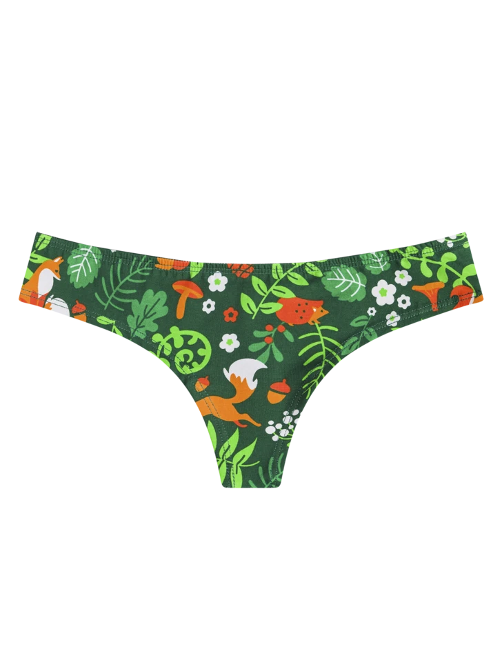 Lustige Brasilianische Damenschlüpfer Waldtiere 3 Lustige Brasilianische Damenschlüpfer Waldtiere