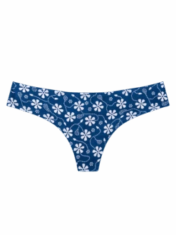 Lustige Brasilianische Damenschlüpfer Blaudruck