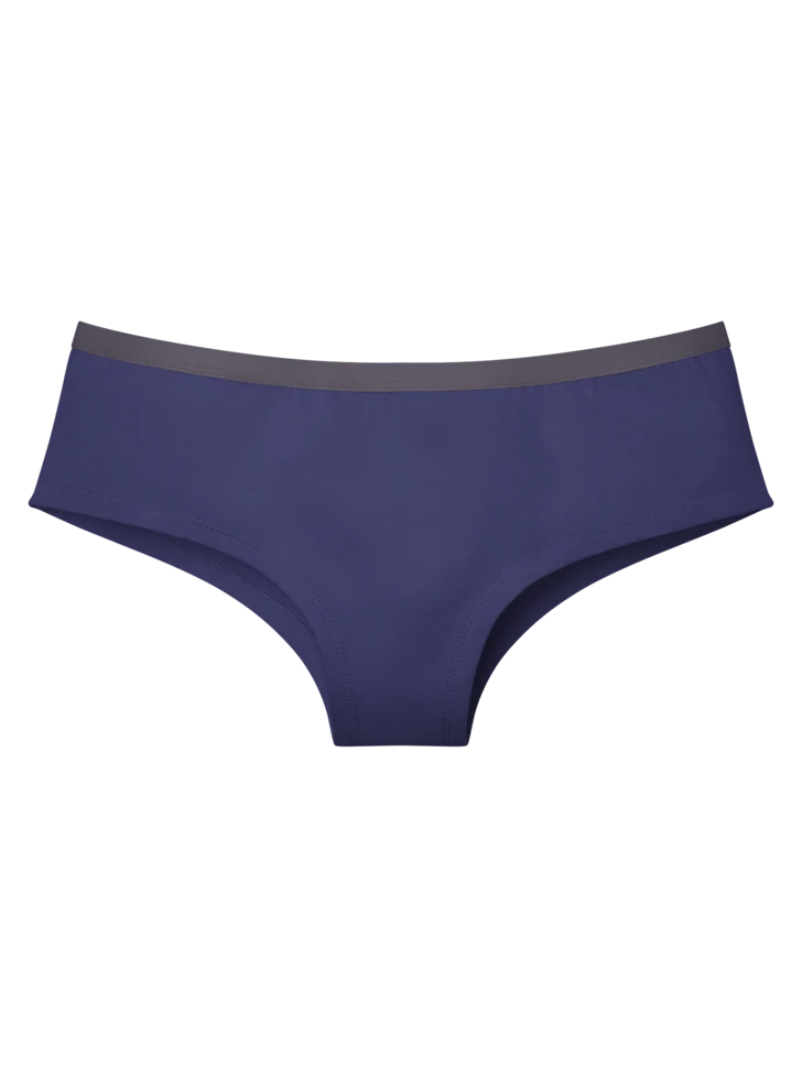 Denimblaue Hipster-Damenhöschen 3 Denimblaue Hipster-Damenhöschen