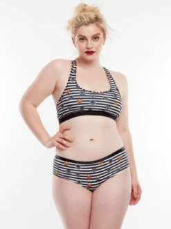 Lustige Hipster-Damenhöschen Katzen Und Streifen -Dedoles D W UN HB C C 122 3