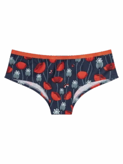 Lustige Hipster-Damenhöschen Marienkäfer Und Mohnblumen