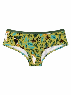 Lustige Hipster-Damenhöschen Dschungelvögel