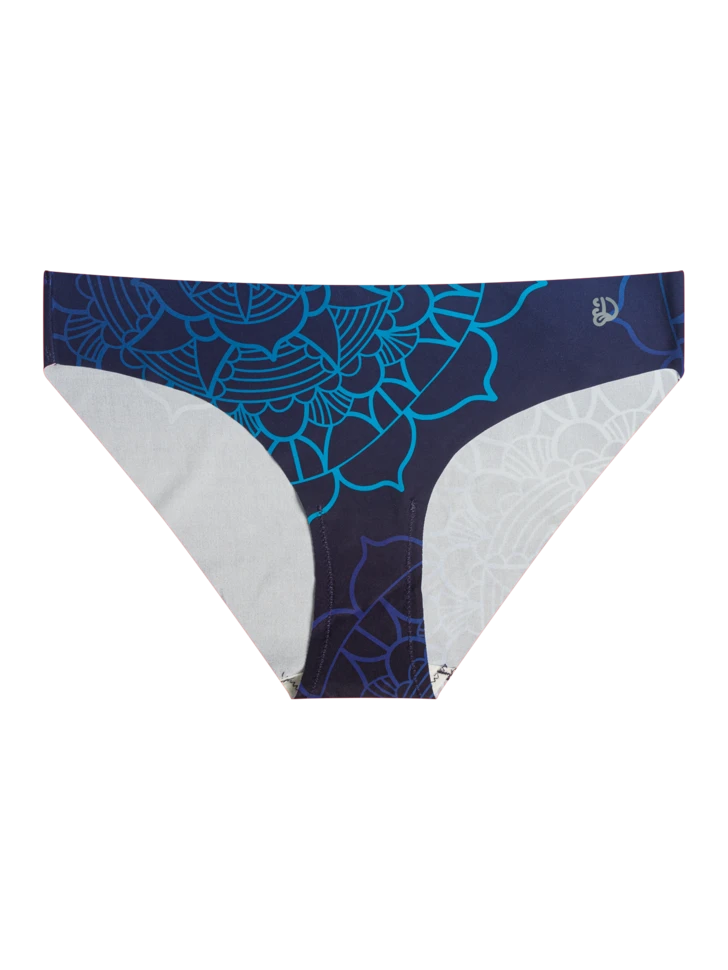 Lustige Nahtlose Höschen Für Damen Dunkelblaues Mandala 3 Lustige Nahtlose Höschen Für Damen Dunkelblaues Mandala