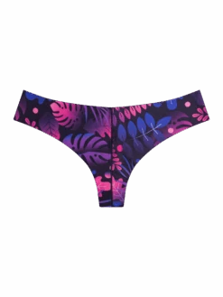 Lustige Nahtlose Brasilianische Schlüpfer Für Damen Violette Blätter -Dedoles D W UN TBL C PD 1281 2